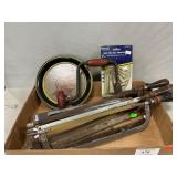 (4) Hand Saws, Blades, Hand Drill, Hex Keys,