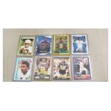 (7) Assorted NFL Football Cards & (1) Baseball