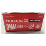 (50) Rounds 9mm Luger Ammo