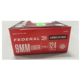 (50) Rounds 9mm Luger Ammo