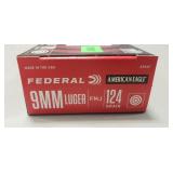 (50) Rounds 9mm Luger Ammo