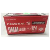 (50) Rounds 9mm Luger Ammo