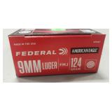 (50) Rounds 9mm Luger Ammo