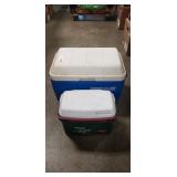 (2) Assorted Coolers (Rubbermaid & Coleman)