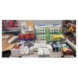 Box Of Assorted Light Bulbs Including Christmas
