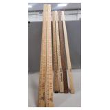 (4) Vintage Yardsticks & (2) 48" Yardsticks