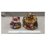 (2) Mickey Mouse Musical Snow Globes