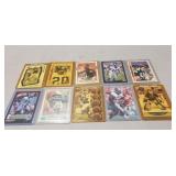 (9) Assorted NFL Football Cards & (1) Hockey Card