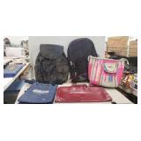 Box Of Assorted Items Including (2) Backpacks,