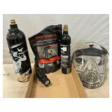 Refillable CO2 Bottles, Paintball FaceMask &