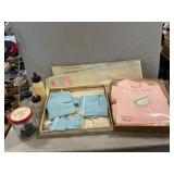 Vintage NOS Baby Clothing, Baby Blanket, Bottles
