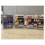 (4) Funko Pop Figures