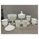 Fire Kng Mugs & Assorted Milk Glass