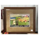 St. Andrewï¿½s Travel Poster Reproduction Print