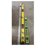 48" Drywall Square, 48" Level & 24" Level