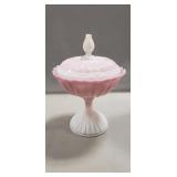 (1) Vintage Fenton Art Glass Candy (10" Tall)