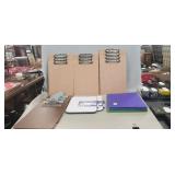 Box Of Assorted Office Supplies Including (9)