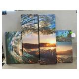 Multi-Piece Ocean Wave Canvas Wall Art