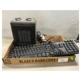 Ceramic Heater, Dell Keyboard