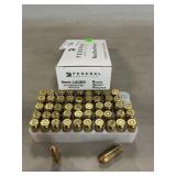 (50) Rounds Of Federal 9mm Luger Ammo