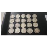 (20) U.S. Silver Dimes