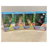 (4) Wizard Of Oz Munchkin, Flying Monkey Figures