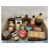 Lot Of Vintage Bottles, Boxes & Assorted Product
