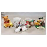 Tray Of (5) Assorted Disney Pieces & More