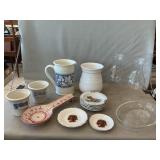 Lot With Italy Pitcher, Spoon Rest, Irish Setter