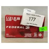 (20) Rounds Of 5.56 x 45mm Ammo