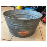 Galvanized Washtub, Enamelware Basin