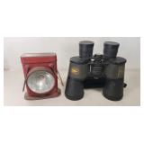 Minolta Binoculars (7ï¿½50) & Vintage Flashlight