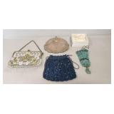 (4) Vintage Beaded Ladies Purses