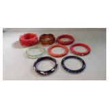 (8) Vintage Bakelite Bangle Bracelets