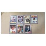 (7) Assorted NFL Football Cards