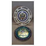 (2) Commemorative Collector Plates