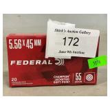 (20) Rounds Of 5.56 x 45mm Ammo