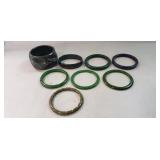 (8) Vintage Bakelite Bangle Bracelets