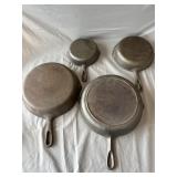 (4) Cast Iron Skillets
