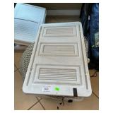 Storage Tote With (8) Braided Chair Pads,