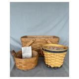 (3) Longaberger Baskets