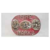 (1) Vintage Cast Iron America Fire Insurance