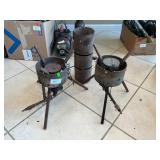 Pair OfPropane Burner Stands