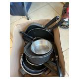 Box Lot WithPots, Pans, Cookware