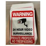 (20+) Metal Surveillance Warning Signs