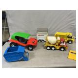Gabriel Dump, Cement Trucks, Tonka Horse Trailer,