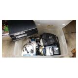 (1) Plastic Storage Container w/ Lid & Assorted