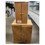 Wooden Doll Wardrobes (Door Loose On Small