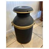 Painted Metal Milk Can