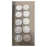 (10) U.S. Silver Quarters